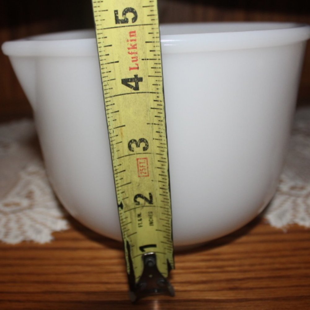 vintage sunbeam milk glass mixing bowl #1